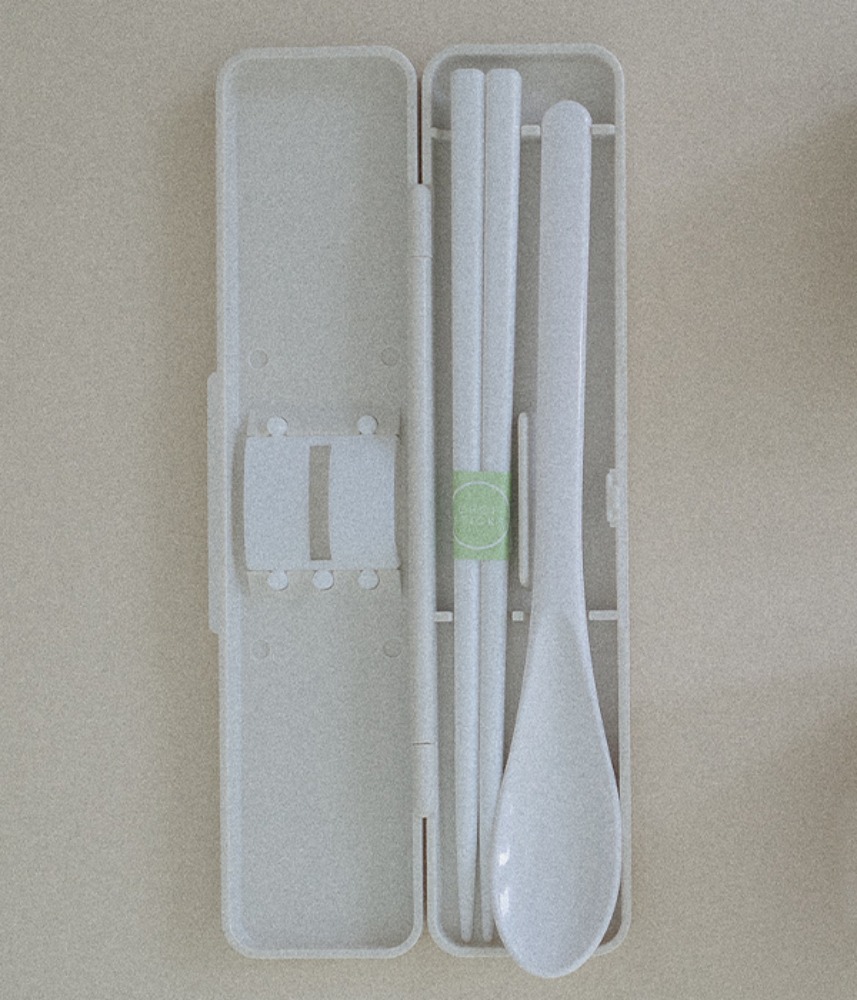 [미구소상점]  3rd restock ! シングルせたい  일인가구 - antibacterial spoon &amp; chopsticks / dull gray