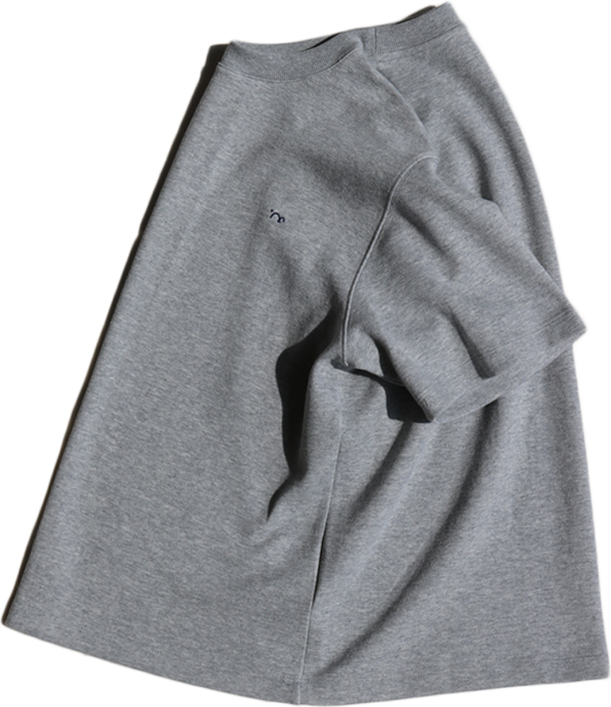 [MIGU PROUCT] double cotton half sleeve T / grey