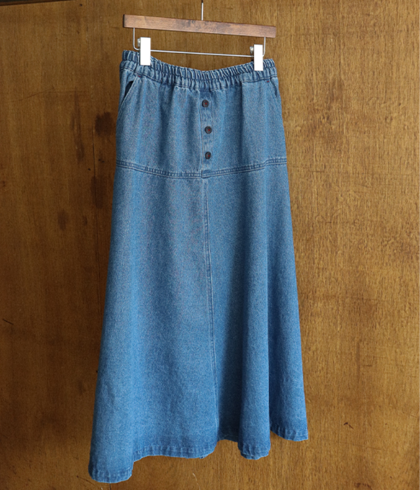[NORTHERN TRUCK]  fw denim work flare skirt / indigo blue