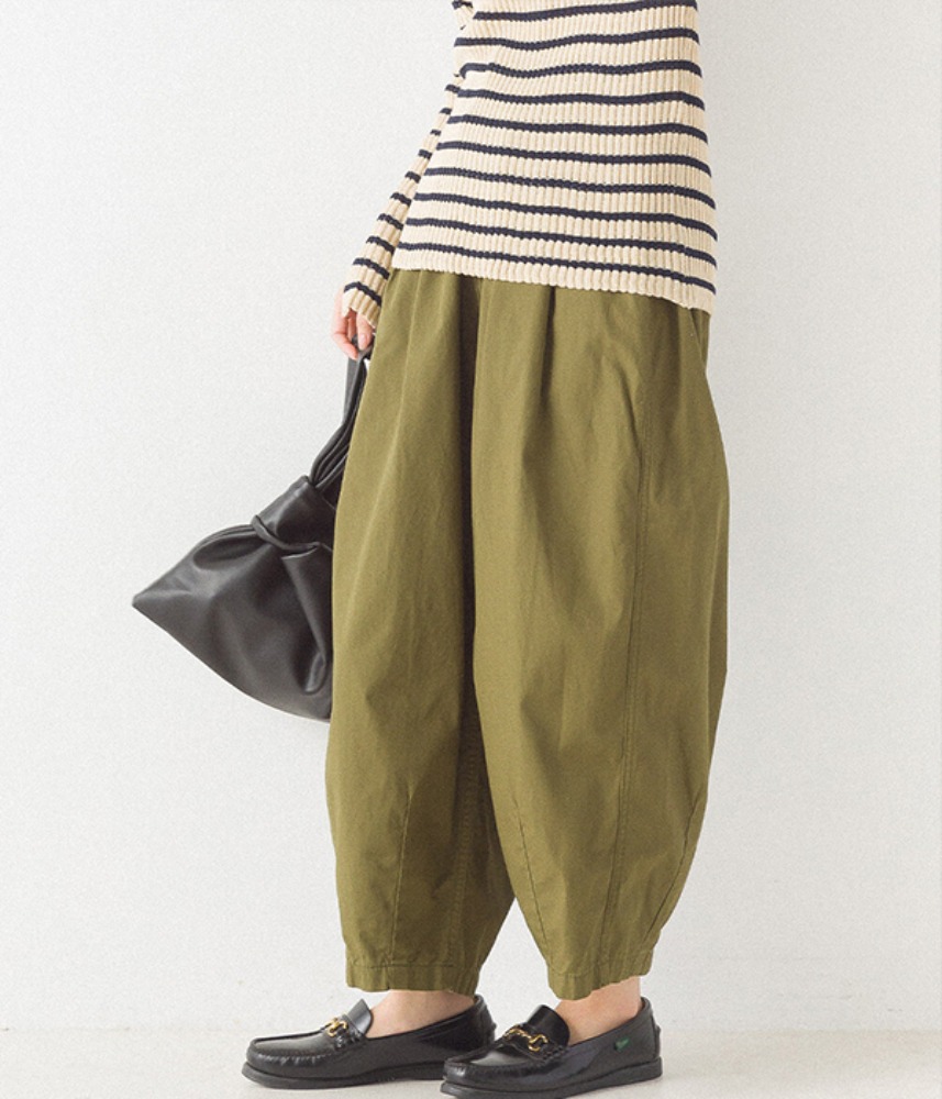 [OMNES] 4th restock !  HIGH DENSITY washing cotton balloon pants / 3 colors