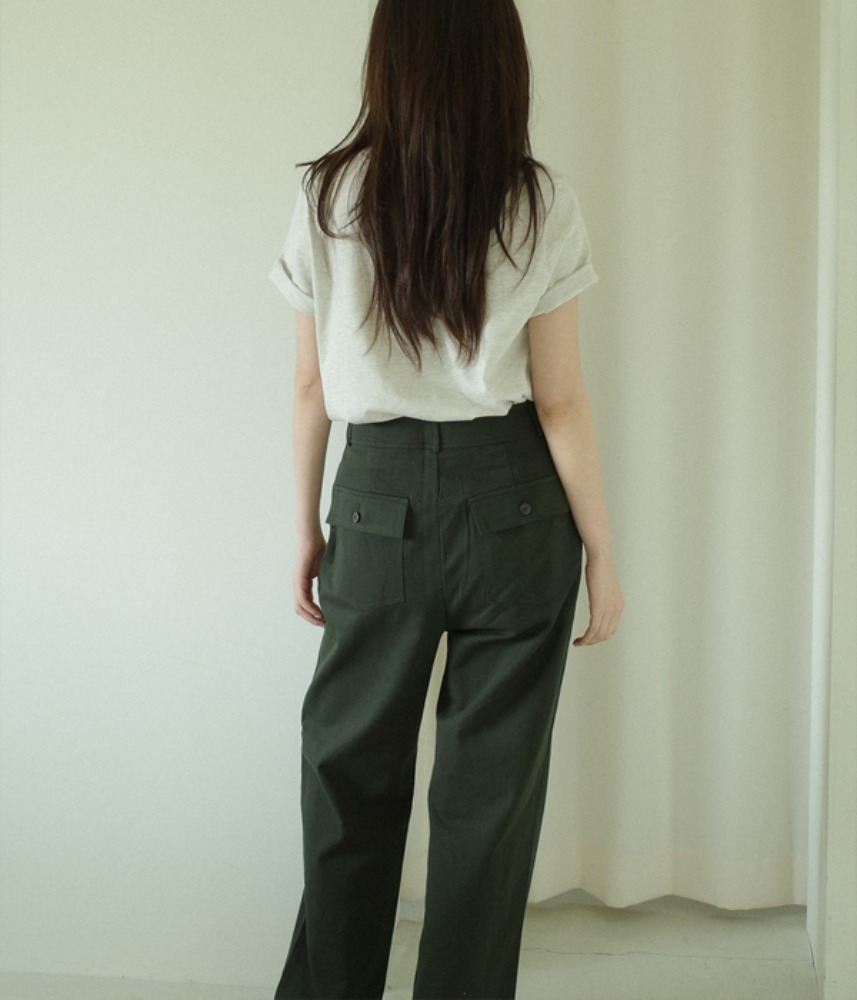 [MIGU PRODUCT]  25일 예약배송 ! summer fatigue pants / 03 dark green