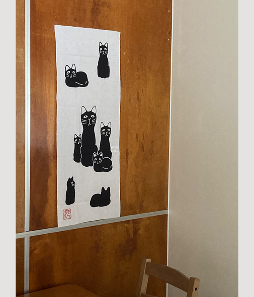[미구소상점] 고양이 패브릭 포스터