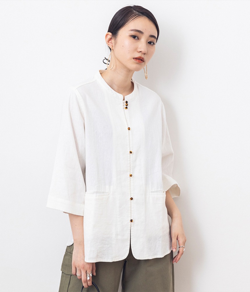 [JPN buying]  3rd restock ! khakito china button shirts jacket / off white