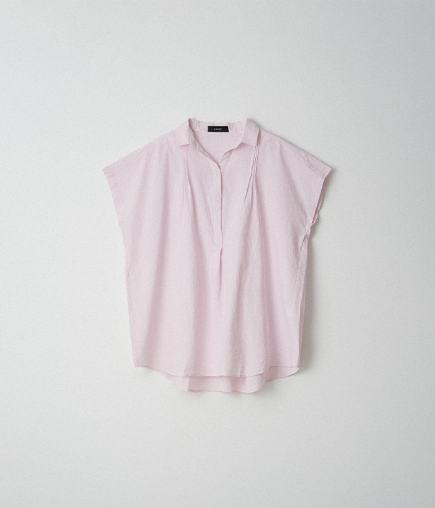 [OMNES]  skipper french sleeve tunic / pure pink