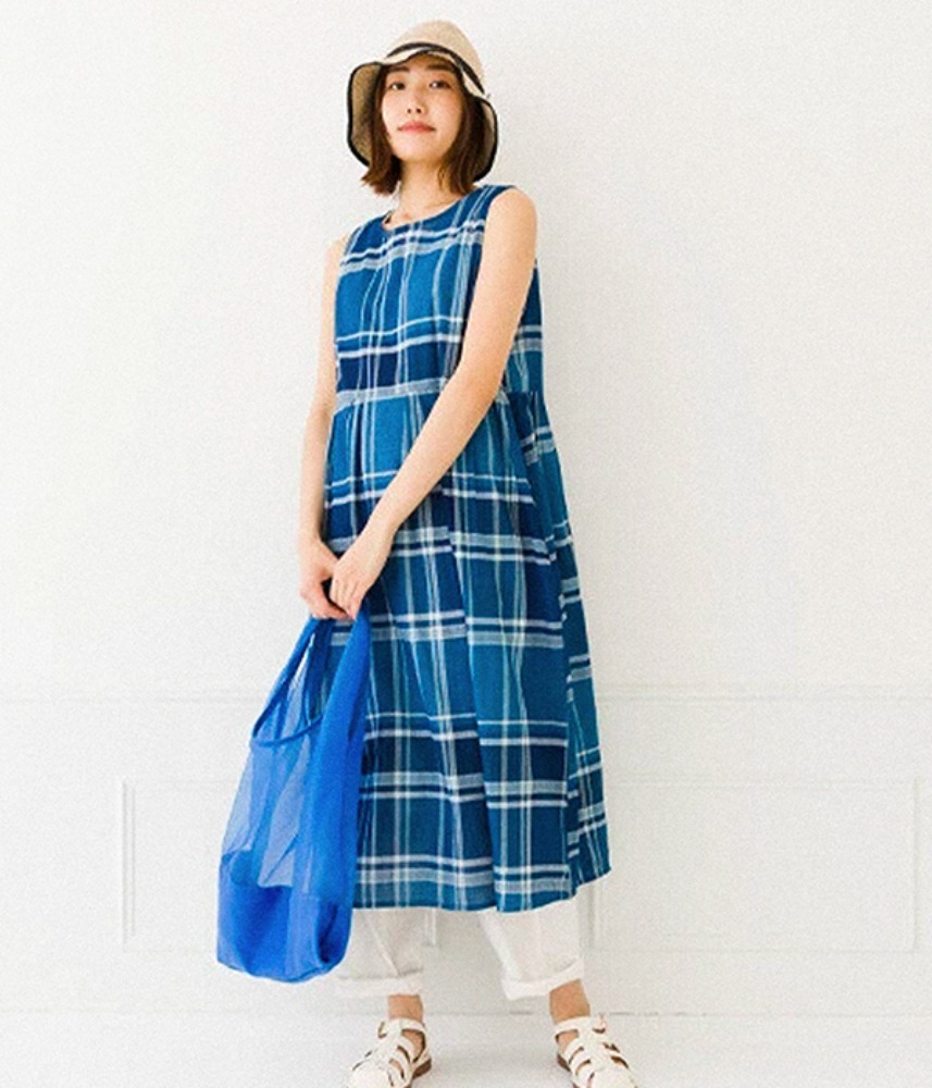 [PEOPLE] [ケルム]  2nd restock ! indigo yarn-dyed cotton ops  / 1. blue check